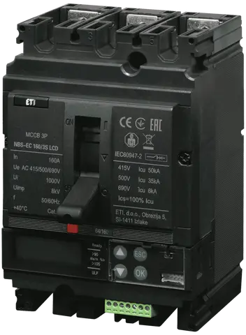 NBS-EC 160/3S LCD 160A 3P
