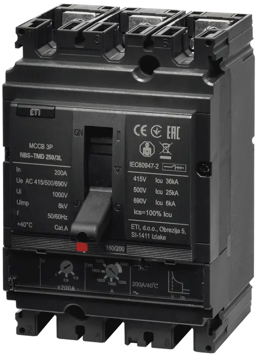 Bild von NBS-TMD 250/3L 200A 3P