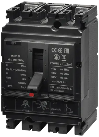 NBS-TMD 250/3L 200A 3P