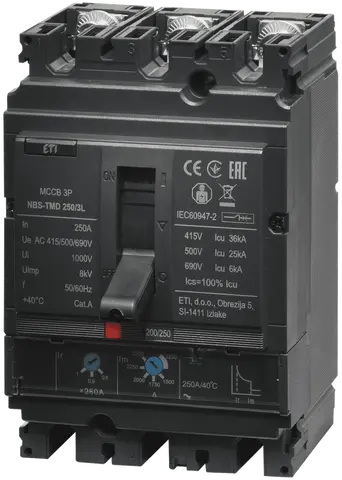 NBS-TMD 250/3L 250A 3P