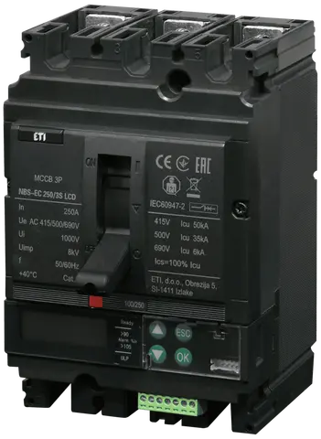 NBS-EC 250/3S LCD 250A 3P
