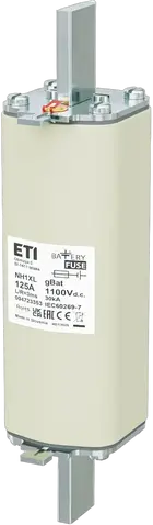 *NH1XL gBat 125A/1100V DC